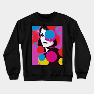 Modern woman in pop-art style Crewneck Sweatshirt
